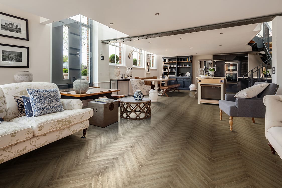 Luvanto Click Plus Herringbone LVT Flooring | Elegant & Durable